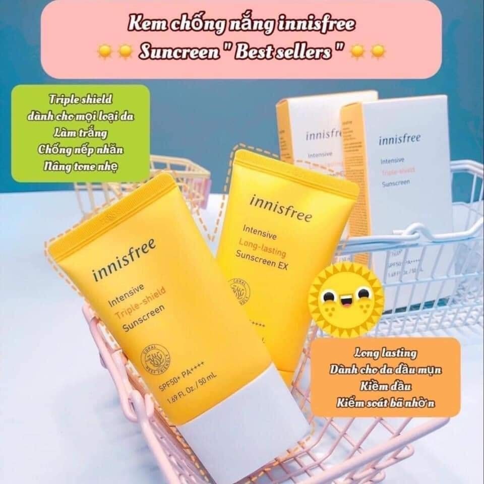 Kem Chống Nắng Innisfree SPF 50 Mẫu Mới