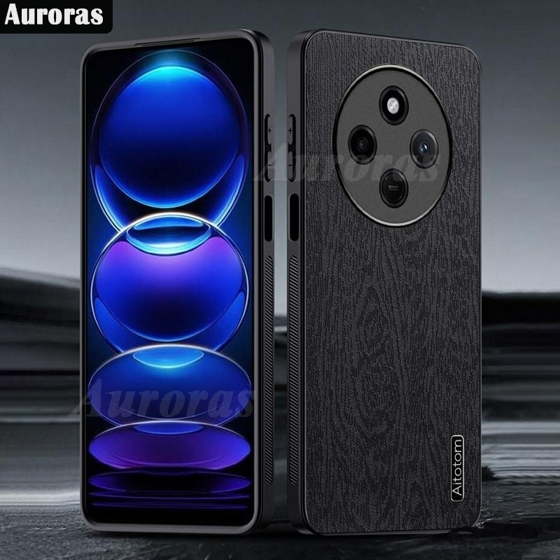 For Xiaomi Poco C75 Phone Case Tree Wooden Pattern Soft Frame Ultra Thin Fashional Cover for Xiaomi Poco C75 Cover Casing HP.