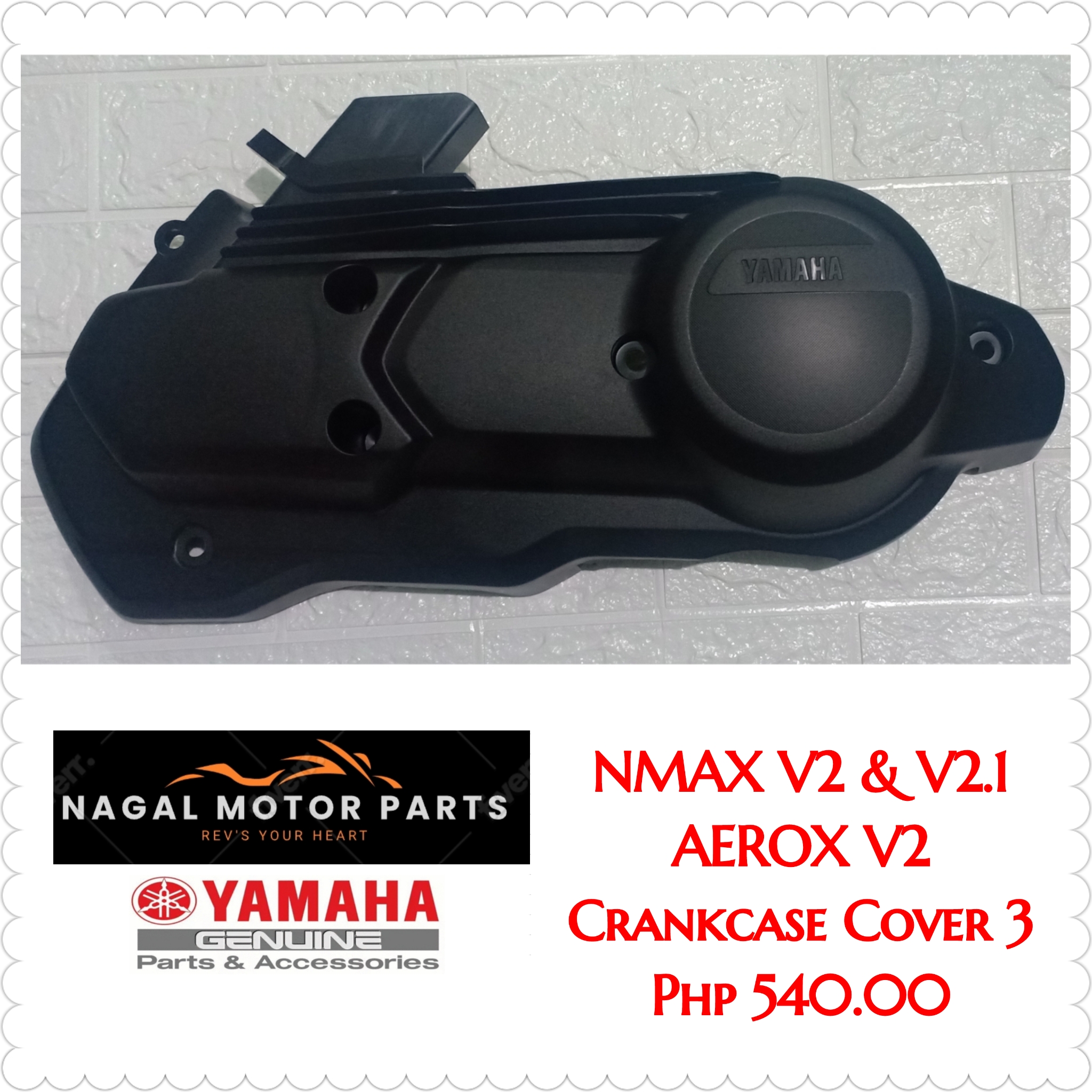 CRANKCASE COVER 3 FOR NMAX V2/V2.1 AND AEROX V2 YAMAHA GENUINE PARTS