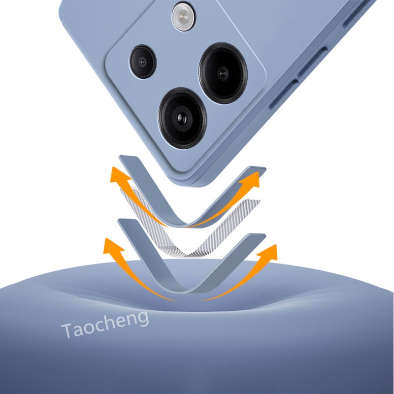 Casing For Redmi Note 13 pro plus 13pro 13pro+ Note13 2023 Square Liquid Silicone Phone Case Camera Protection Couple Shockproof Back Soft Casing Cover