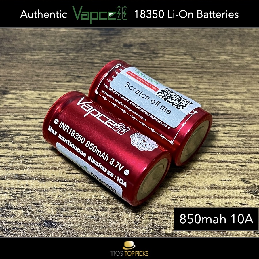 battery tender Storage battery ups Battery tester Legit Vapcell 18350