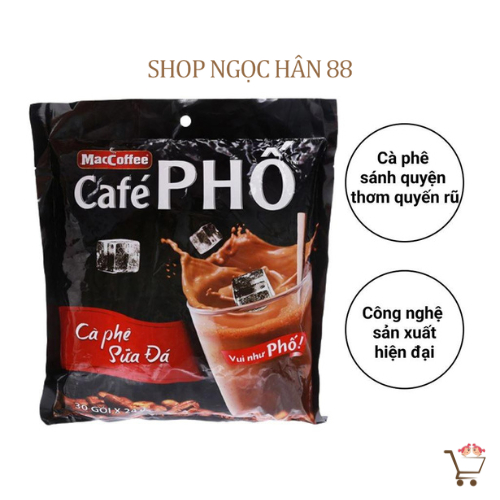 [NEW]Cà Phê Phố ( Cà Phê Sữa Đá ) Hộp 10 gói x 24gr