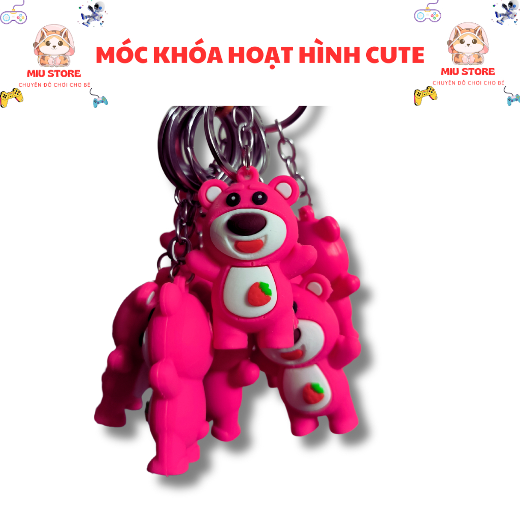 Móc Khóa Silicon Hoạt Hình Nhiều Mẫu
