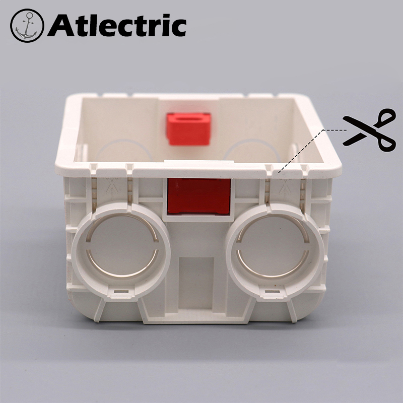 【Unique features】Wall Plate Cut Open Cassette Mounting Wall Switch Box ...