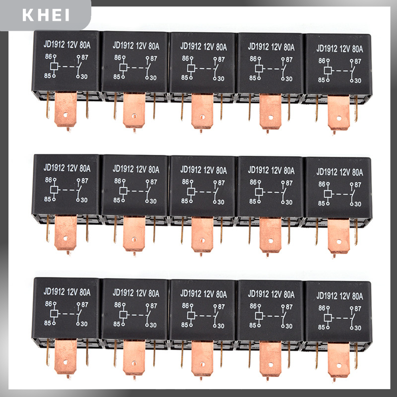 Khei rơ le chịu tải nặng chống nước rơ le ô tô 4 chân dc 24v 12v 80a jd1912