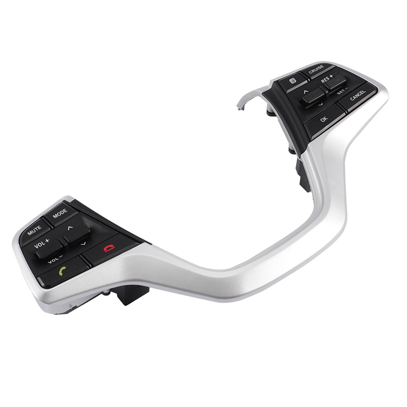 Car Control Volume Channel Phone Cruise Control Steering Wheel Buttons Switch Automobile Multifunctional Steering Wheel Button Car Steering Wheel Button for Hyundai Elantra 1.6L