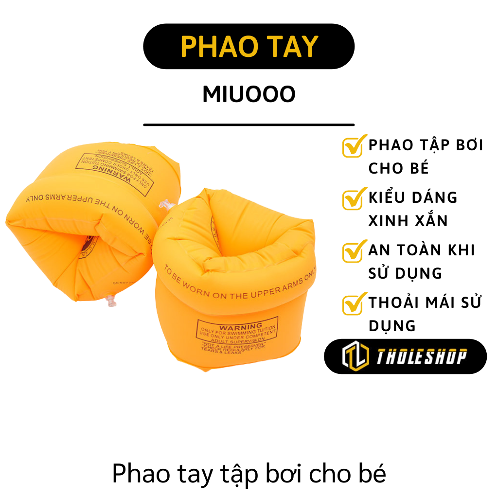 Phao tay tập bơi Miuoo cho bé - Combo 2 chiếc Phao tay tập bơi túi khí -Phao tập bơi cho trẻ em