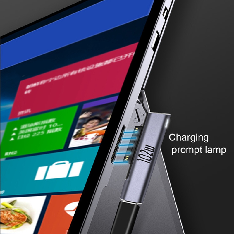 102W USB C Type C PD Fast Charging Plug Converter for Surface Pro 3 4 5 6 7 8 Go for Surface Book 1 2 3