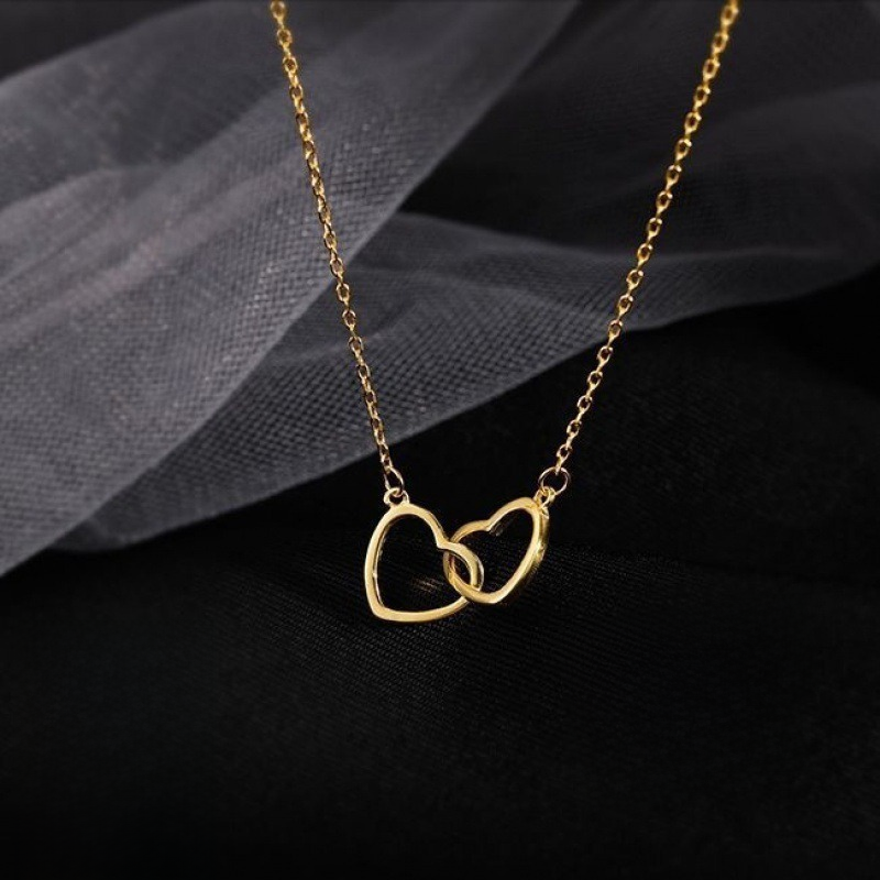love pattern alloy materials necklace for girls