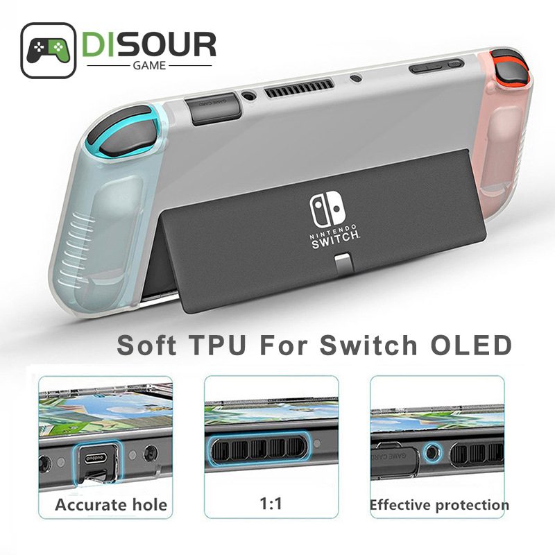 DISOUR Ốp Oled Cho Nintendo Switch Túi Đựng Bảo Vệ Ốp Oled Switch Túi Ốp Silicon Trò Chơi Phụ Kiện Bảo Vệ Mềm