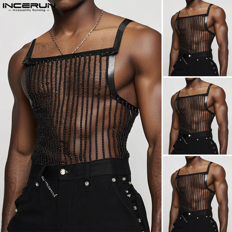 INCERUN%20Men's%20See%C2%A0Through%20Stripe%20Tank%20Top%20Party%20Club%20Sleeveless%20Sando%20Singlet%20Vests%20(Western%20Style)%20#250121%20-%20Image%202