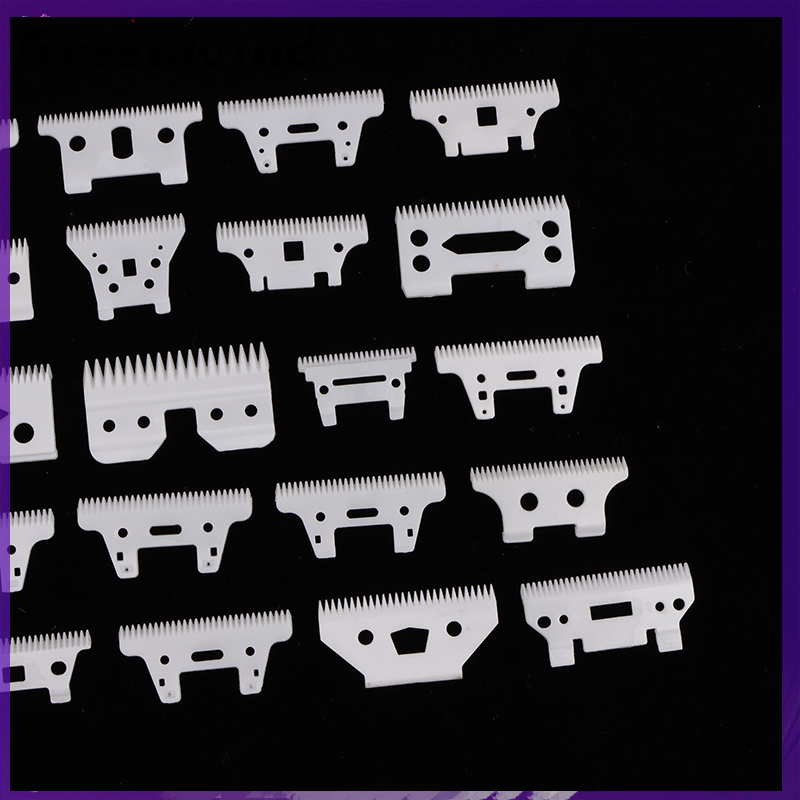 【Greenwind】 2-Hole Stagger-Tooth Ceramic Movable Blade Cordless Clipper Replaceable Blade For Shear Clipper