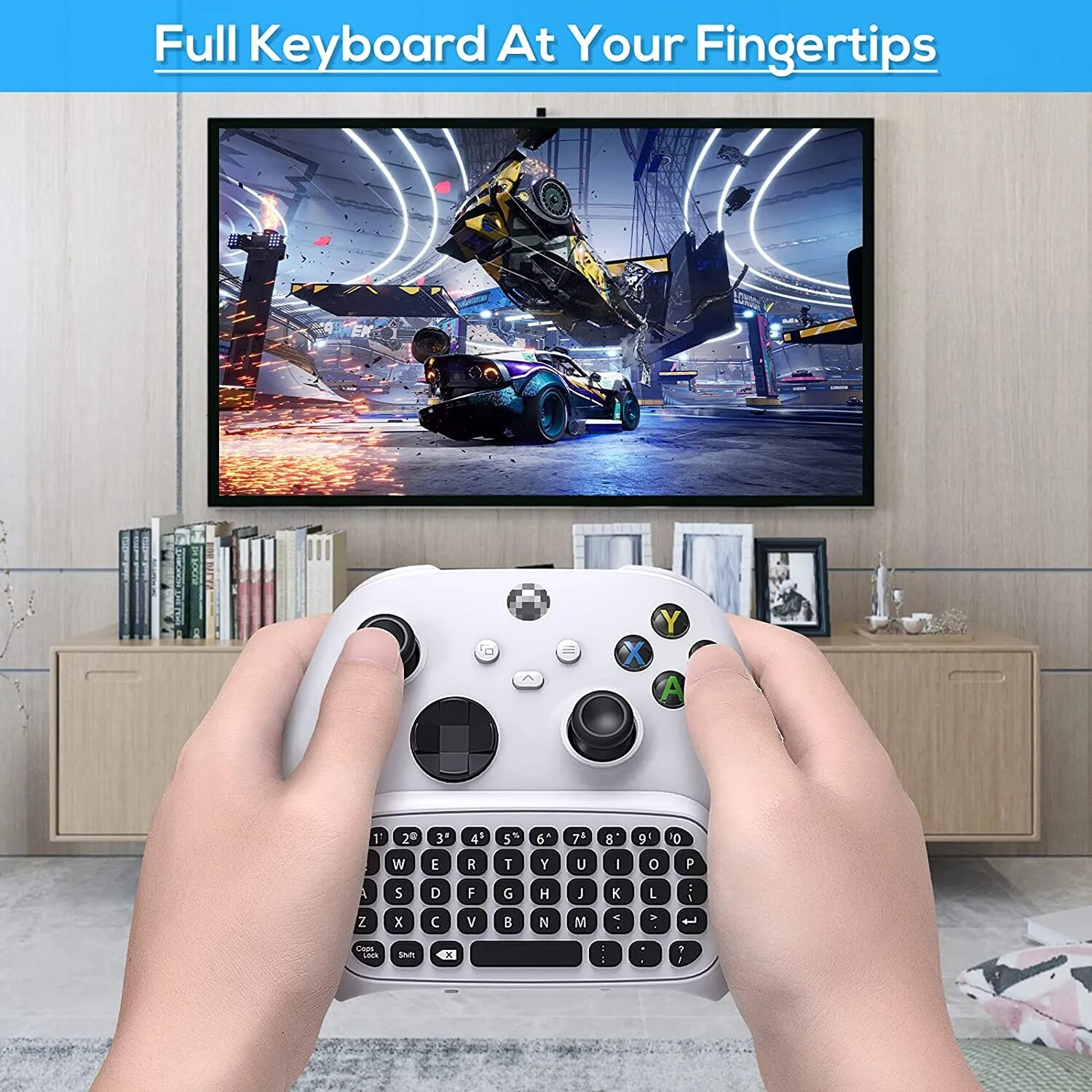 sought-after Wireless 2.4Ghz Mini Controller Keyboard Gaming Chatpad with Audio/Headset Jack for Xbox Series X/S Controller Accessories