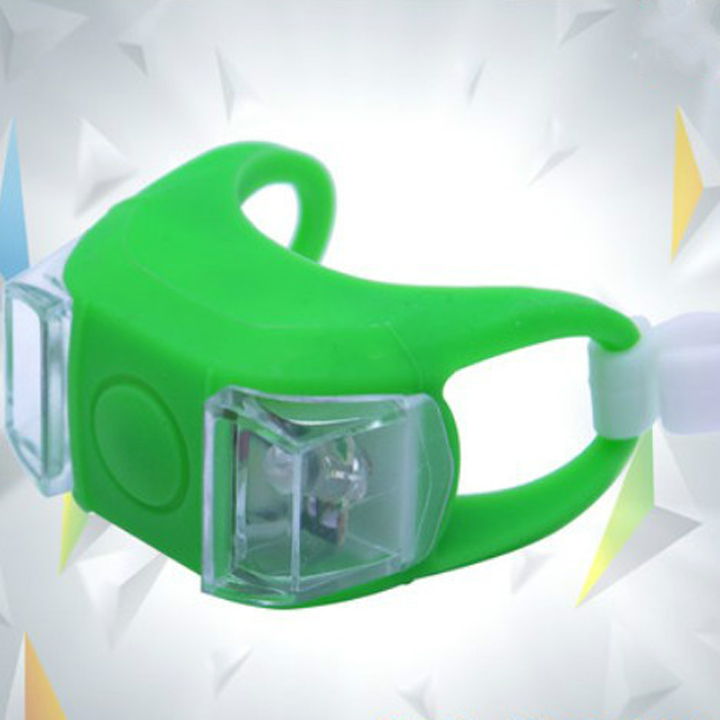 Đèn Led đèn hậu đèn ếch Silicon gắn trước và sau xe đạp thể thao cảnh báo an toàn nhấp nháy 2 bóng LED 3 chế độ sáng chống nước siêu rẻ