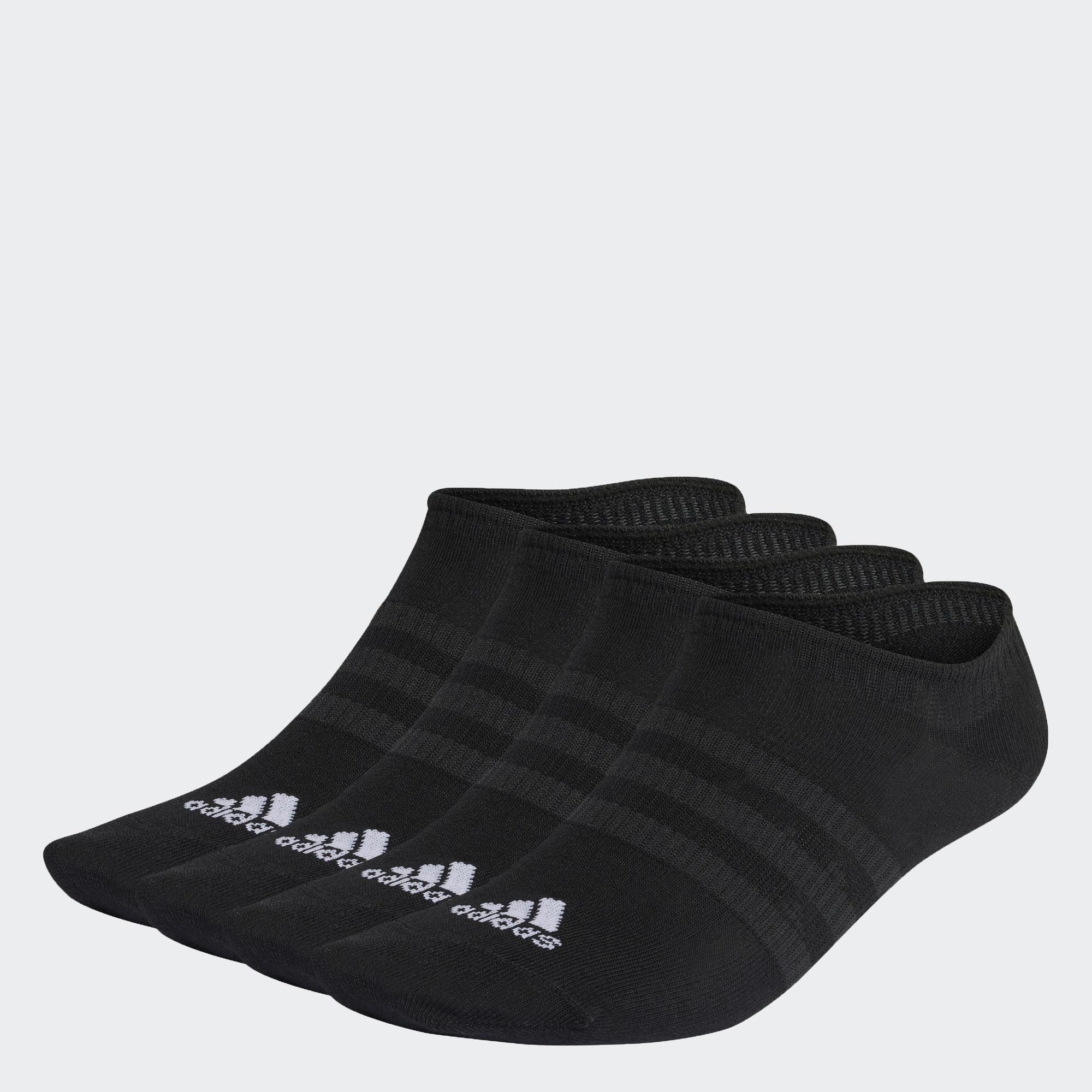 Adidas phong cách sống bộ 3 đôi tất ẩn mỏng nhẹ unisex đen ic1327