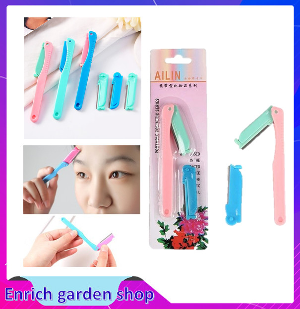 Dao lông mày ailin, bộ dao cạo tỉa lông mày 2 lưỡi ailin