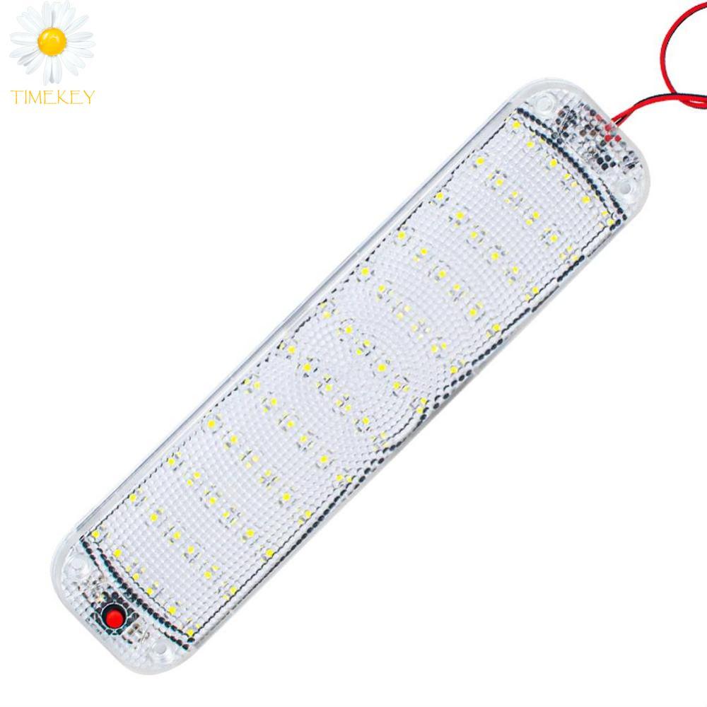 Timekey 72led truck car cob light led lamp super bright cold white for boat light interior reading bulb vehicles 12-80v