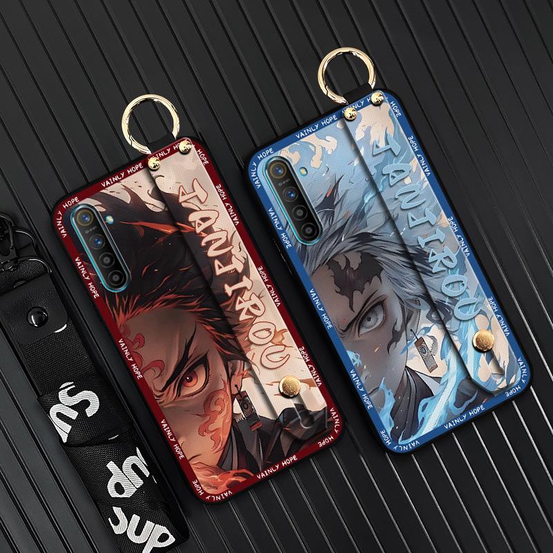 Lanyard Soft case Phone Case For OPPO Realme X2/Realme XT/K5 Cartoon Shockproof Dirt-resistant protective Silicone Cute. 