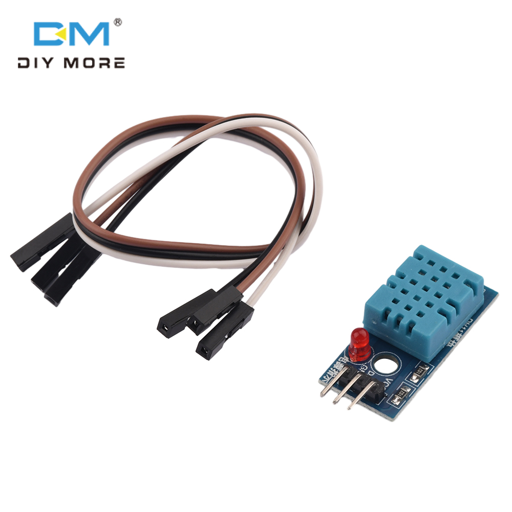 diymore DHT11 Temperature Humidity Sensor Module Digital Temperature Humidity Sensor 3.3V-5V with Dupont Wires
