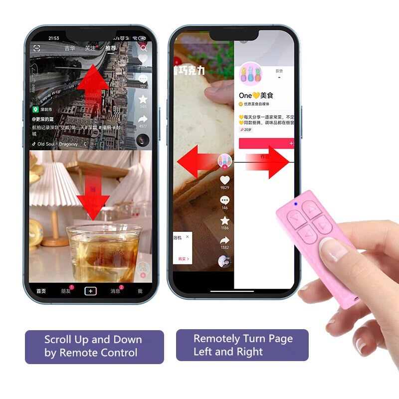 Bluetooth-compatible Remote Control Wireless Selfie Shutter Rechargeable Lipstick Shape Camera Stick Button for Phone Ebook