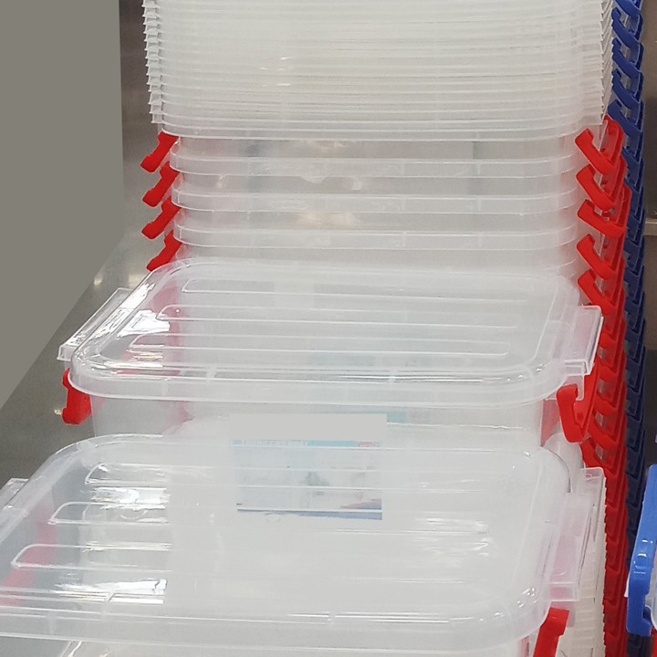 [Bao dày dặn] Thùng nhựa vuông đựng đồ đa năng 15 Lít