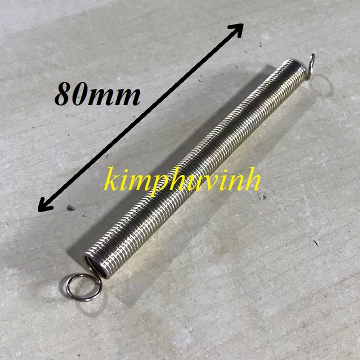 02 cái - 80mm lò xo thép - lò xo kéo - lò xo làm bẫy