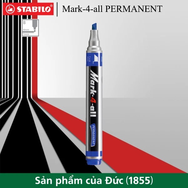 Bút lông dầu STABILO Mark-4-all PERMANENT đầu tròn/vuông