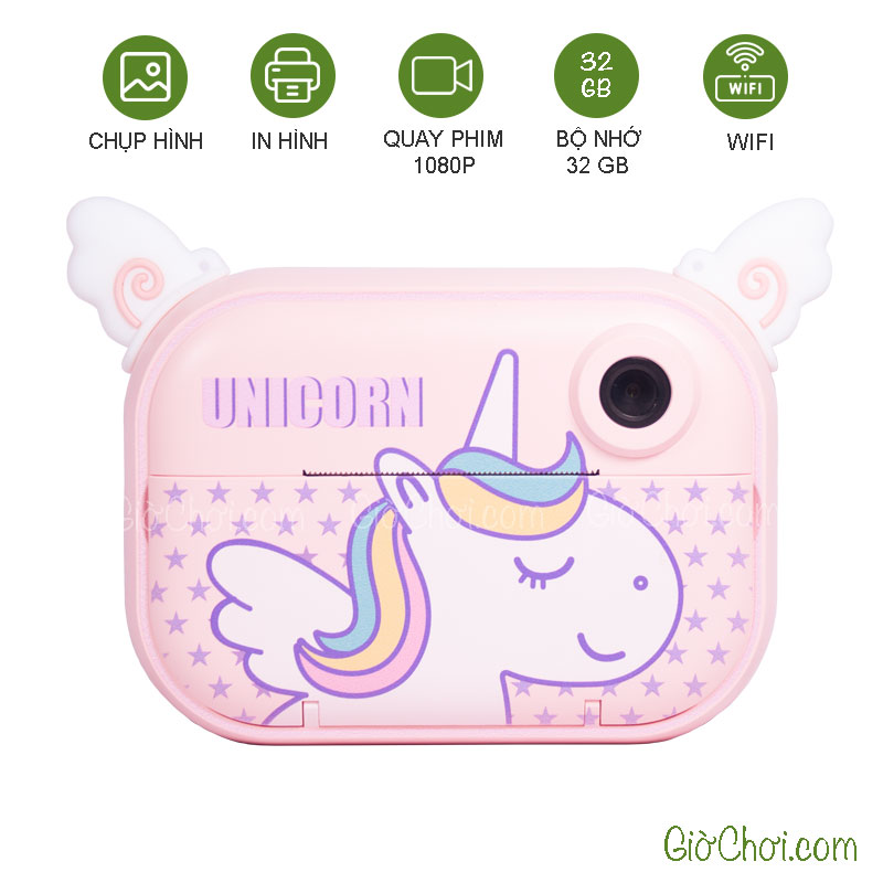 Máy chụp ảnh lấy liền Wi-Fi 32GB cho bé