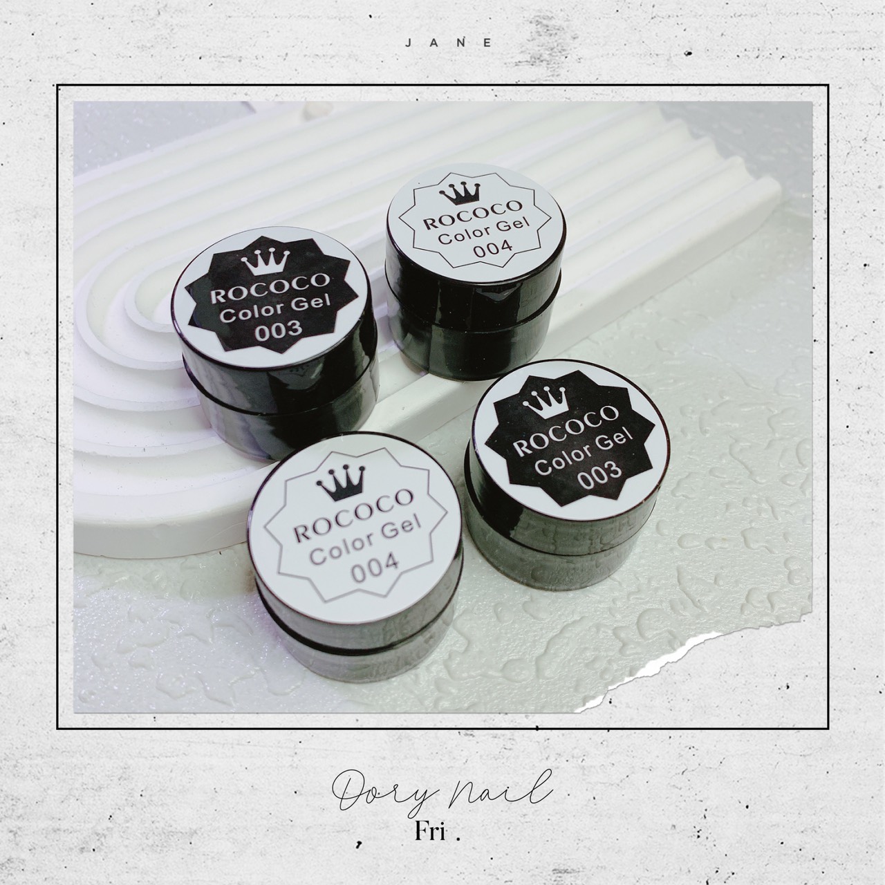 Gel vẽ siêu đặc Rococo đen/trắng