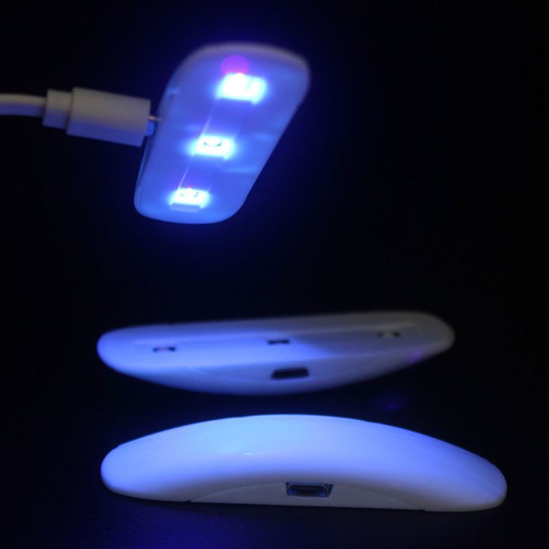 Đèn led uv 3w chiếu tia uv 395nw làm móng tiện dụng