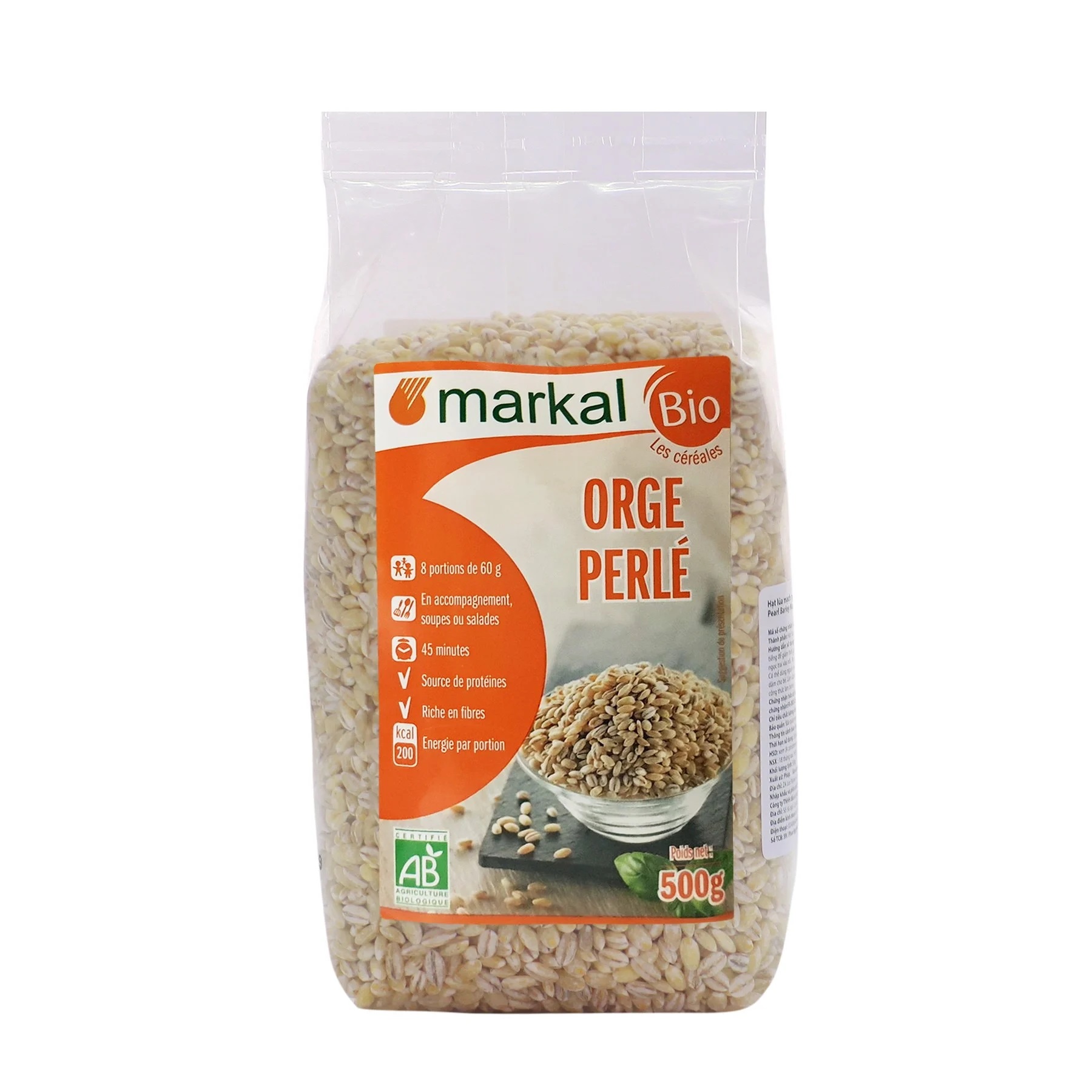 Markal/ Sottolestelle Organic Pearl Barley 500g