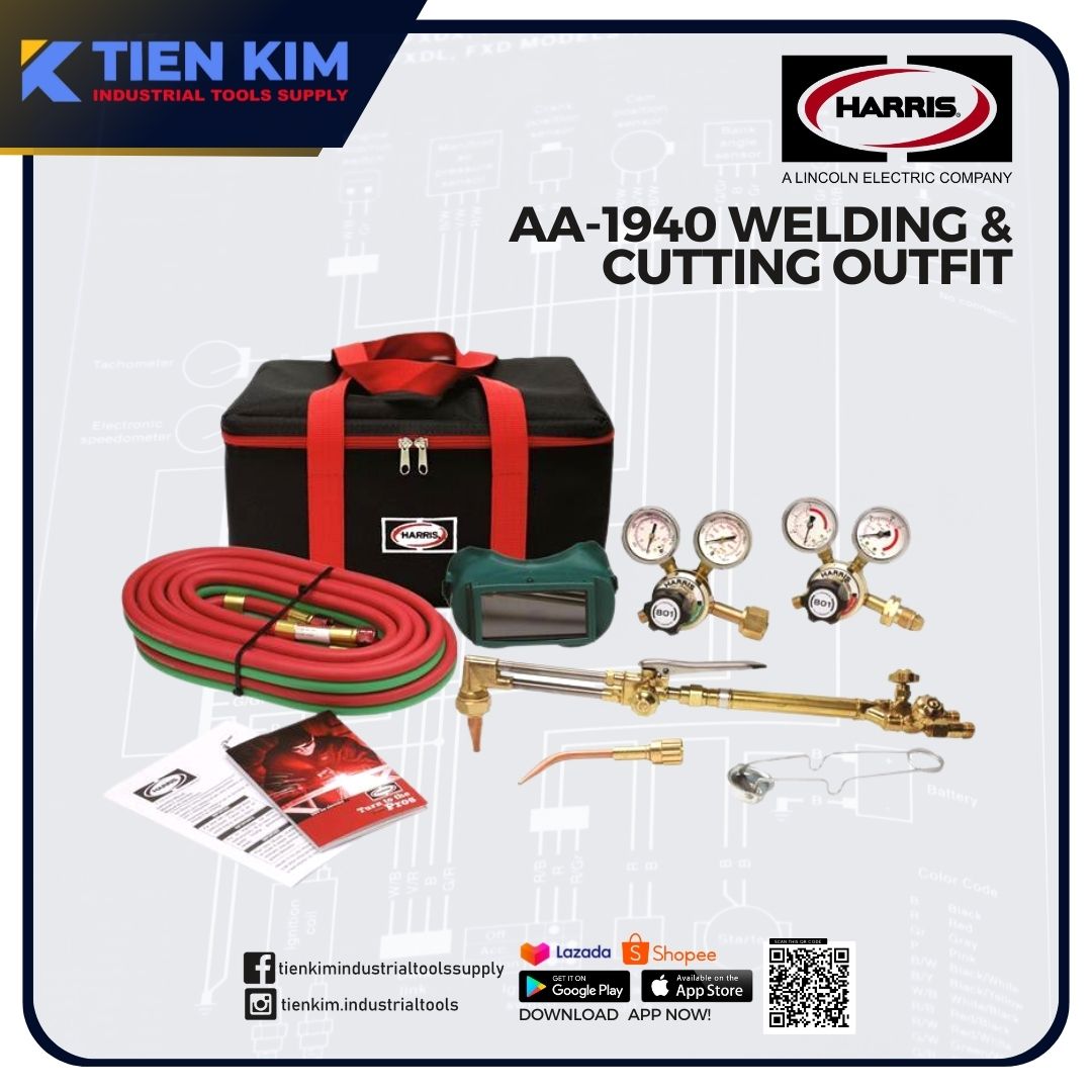 Harris AA1940 Cutting & Welding Outfit Set (Original Set, Made in EU
