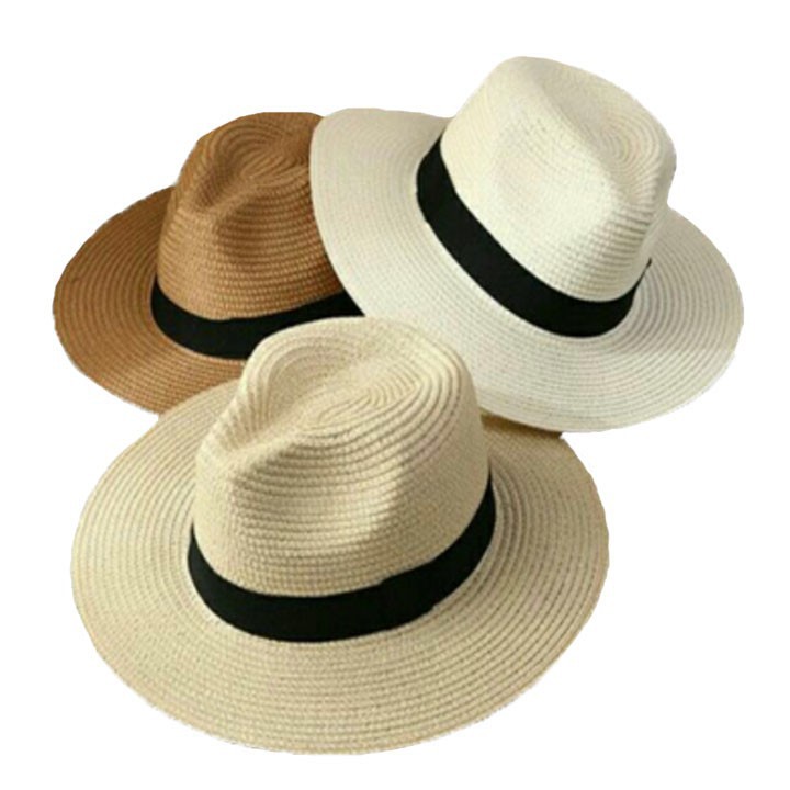 Mũ cói PANAMA unisex vành rộng