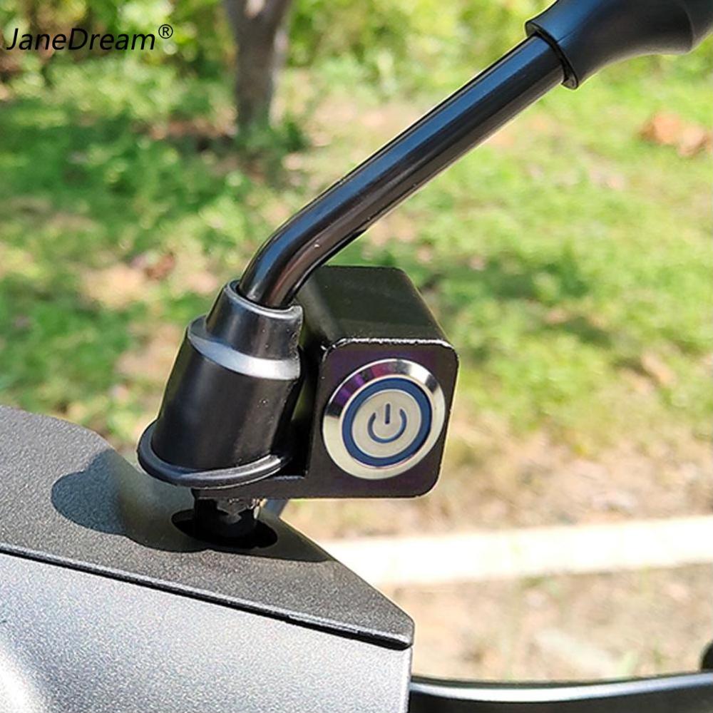 JaneDream CNC Motorcycle Switche Power Switch Handlebar Control Switch for Headlight High Low Beam Fog Light Waterproof