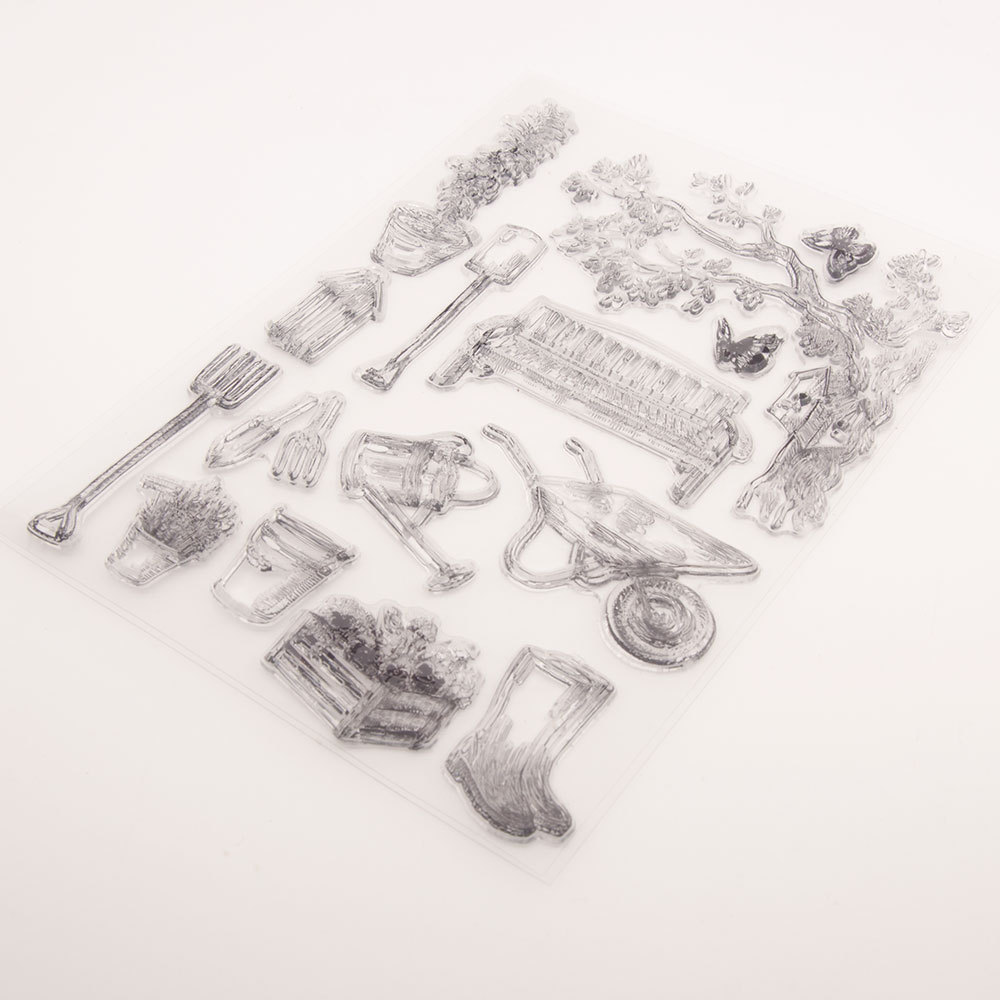 【InnovateWorld】Farm Tools Transparent Clear Silicone Stamp for Seal DIY ...