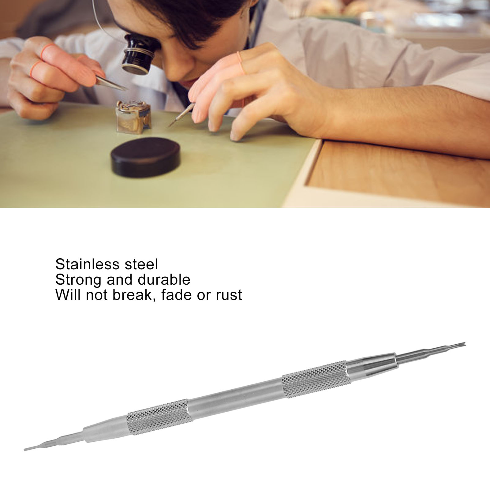 Watch Spring Bar Tool Double Tip Watch Link Remover Tool Stainless Steel for Adjust Replace Watch Strap