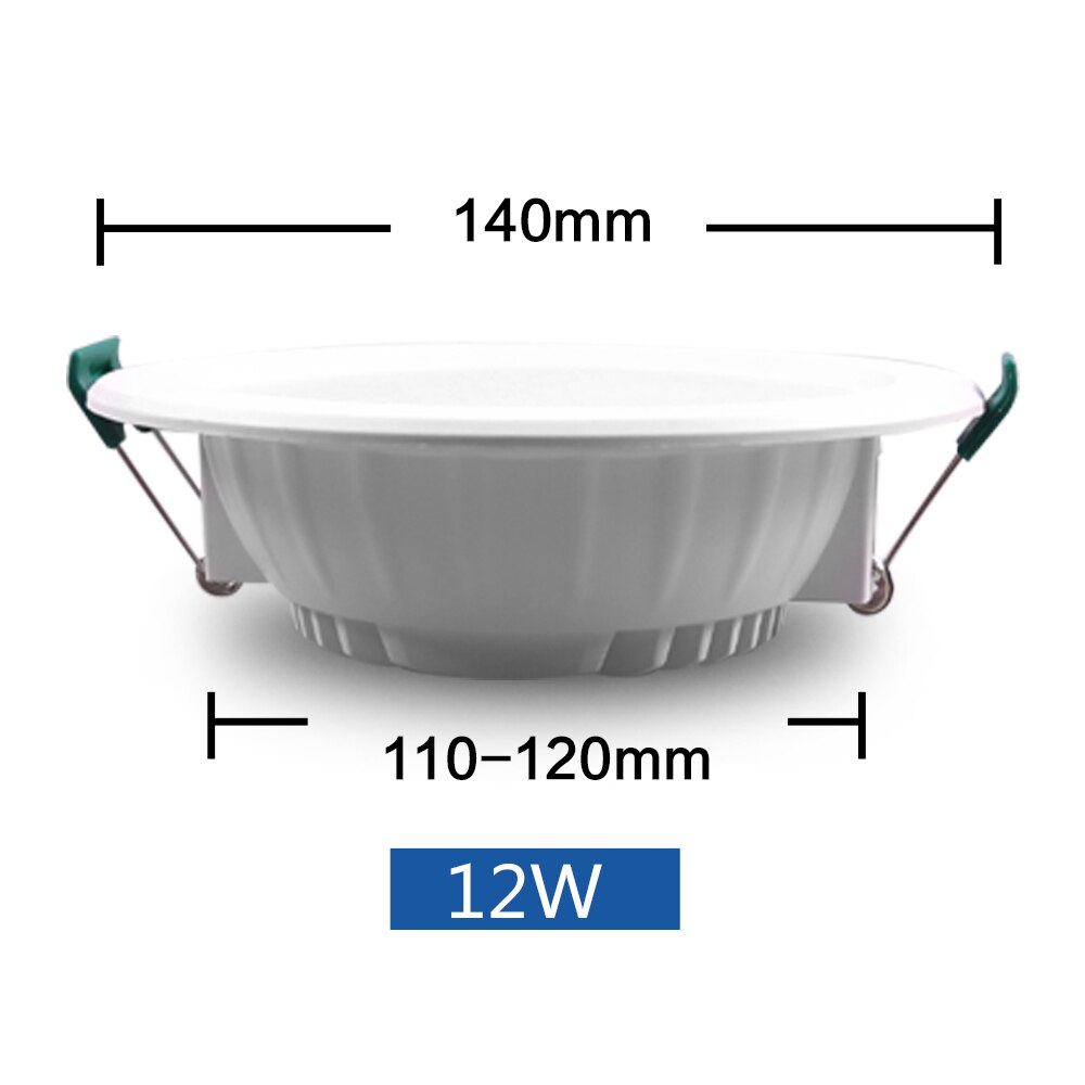 Led downlight dc/ac 12v 24v 36v 48v led panel light led ceiling downlight 5w 9w 12w 15w 18w recessed round lamp led lighting