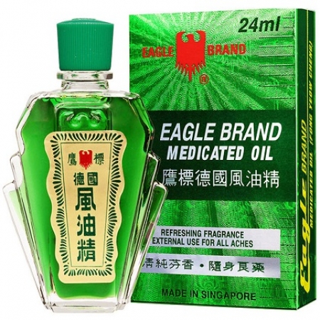 Dầu gió xanh hiệu con ó eagle brand medicated oil - ảnh sản phẩm 3