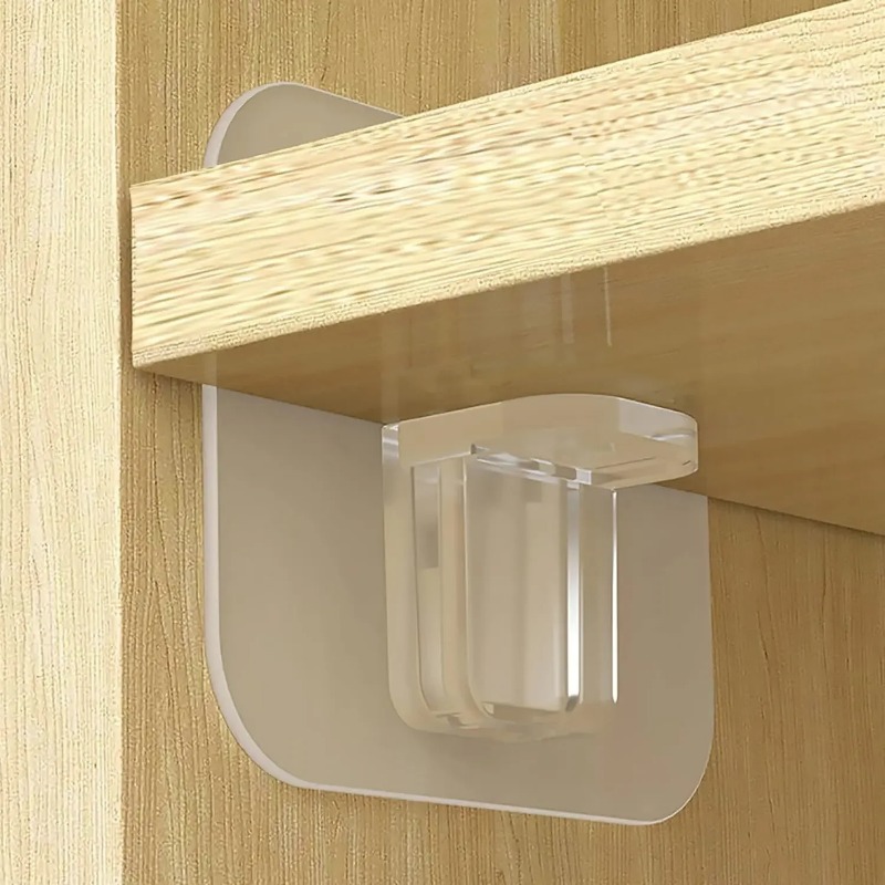 2/4PCS Cabinet Bracket Shelf Bracket Punch-Free Strong Partition Layer Fixed Hook Home Kitchen Accessories