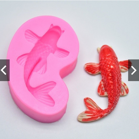 KHUÔN SILICON CON CÁ KOI 6CM