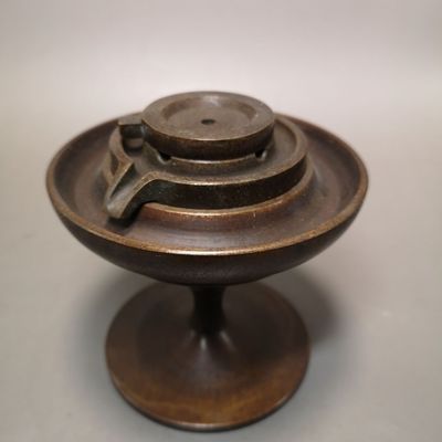 Pure copper reverse flow incense grinding plate incense burner decoration creative incense burner wire incense plate incense burner antique home decoration gift