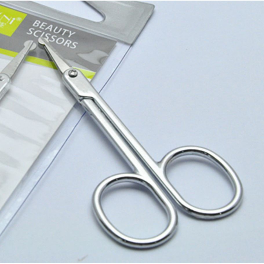 {Đầu Tròn} Kéo Tỉa Lông Mũi, Lông Mày, Mi Mắt BP Nose Scissors