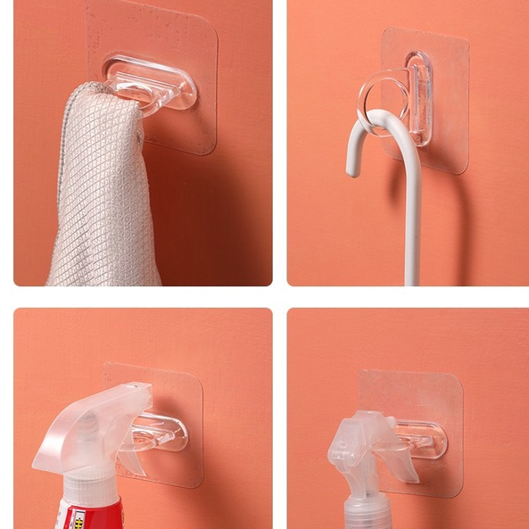 Wall mounted bracket holder hook wall mounted Universal compact transparent high strength useful storage t001