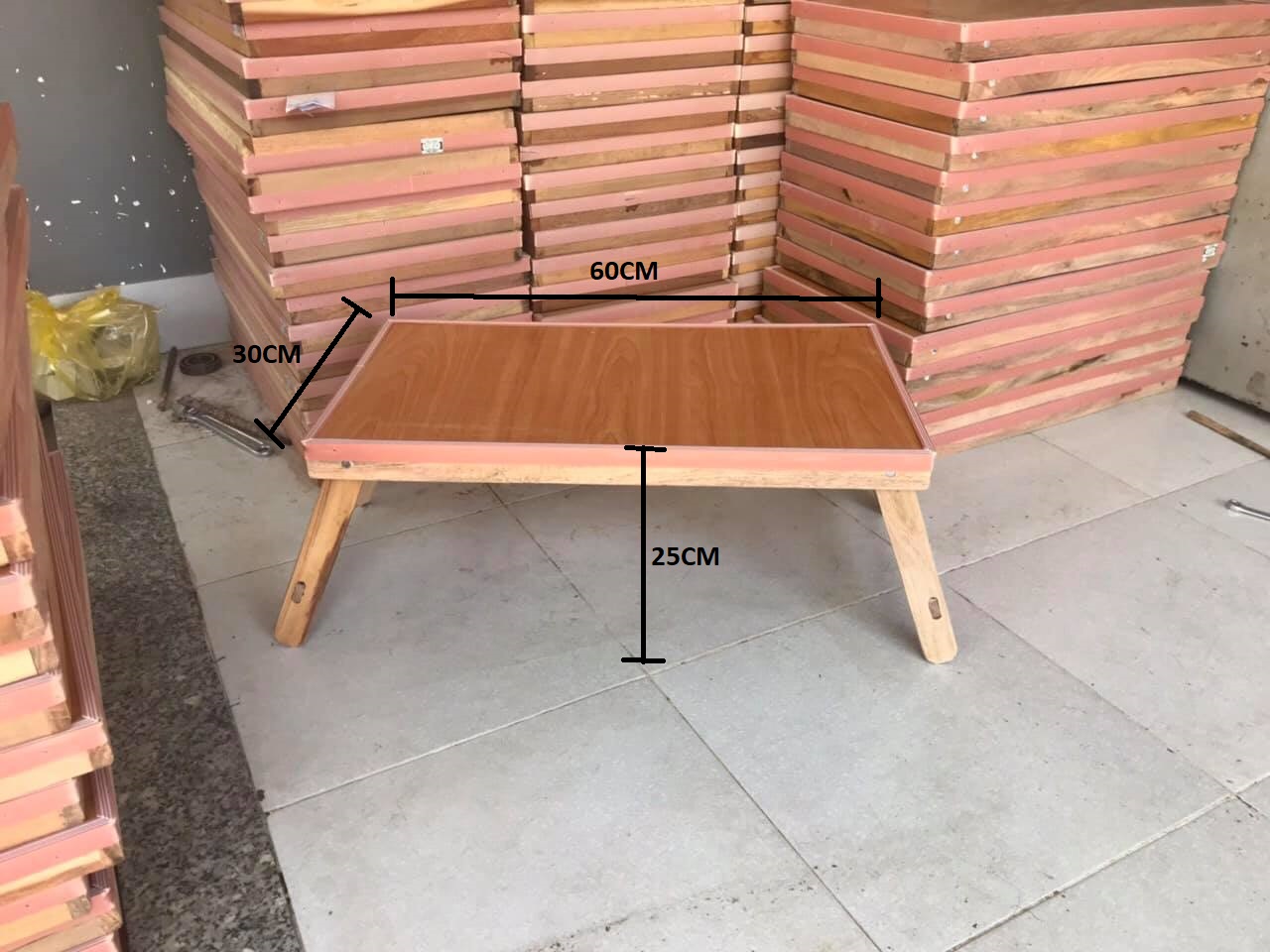 Bàn Gập Gỗ Sinh Viên