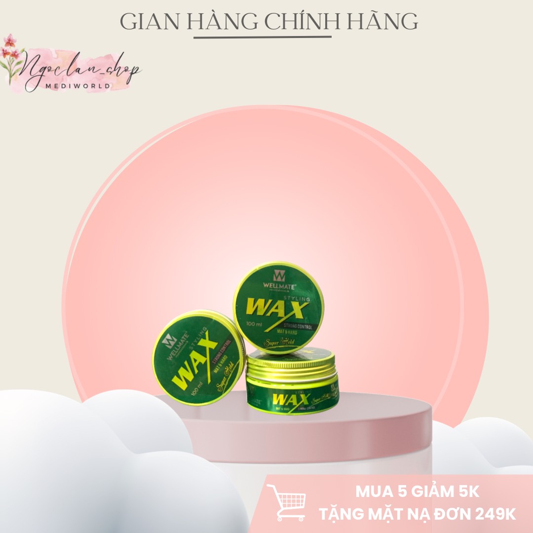 Wax tạo nếp tóc nam wellmate