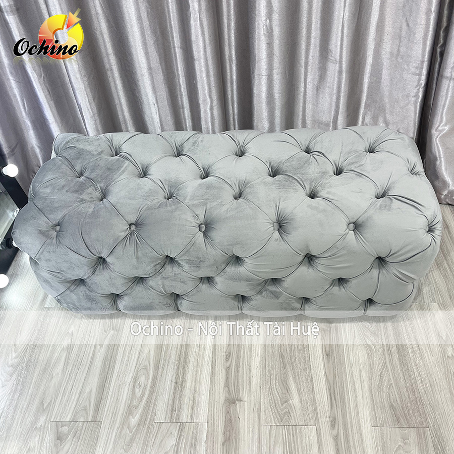 (FREE SHIP) Ghế Dài Sofa Nhún Cổ Điển Cao Cấp Size 1M4 (Đủ Màu)