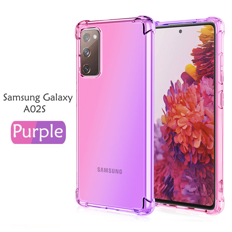 tzmar for Samsung Galaxy A02s Rainbow Aurora Anti-Shock Case Cover Back TPU Silicone Soft Casing Mobile Phone Housing. 