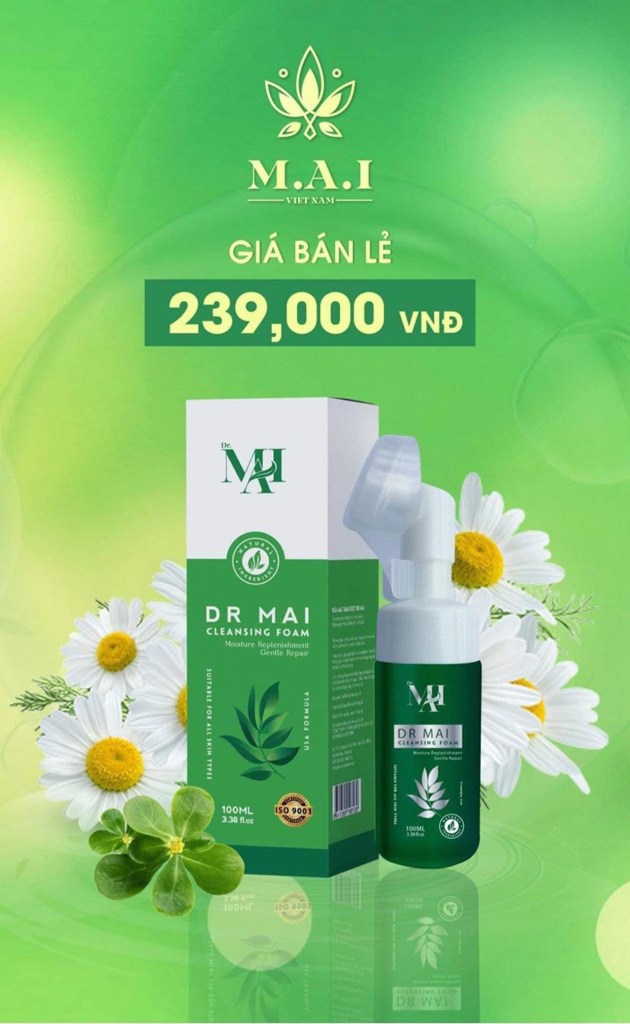[HCM]Sữa Rửa Mặt Dr Mai Chai 100ml