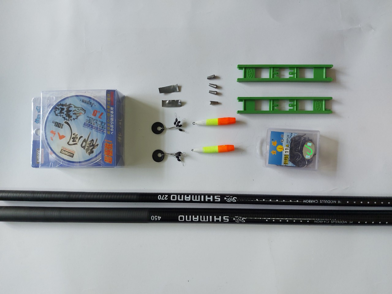 Combo 2 cần câu tay 2m7+4m5 tặng phụ kiện như hình
