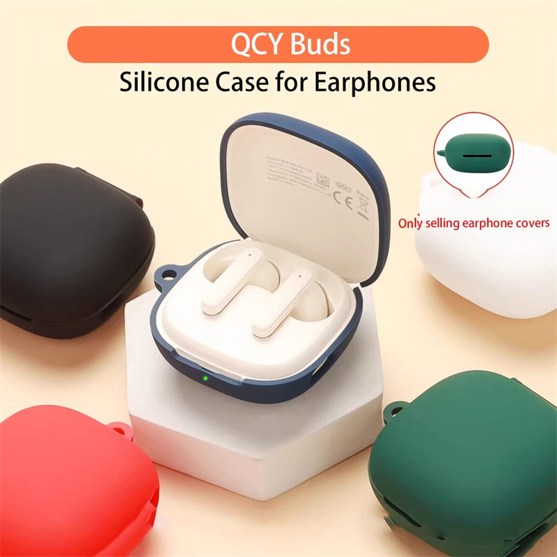 For QCY Buds Case Wireless Bluetooth Headset Cover Original Liquid Soft ...